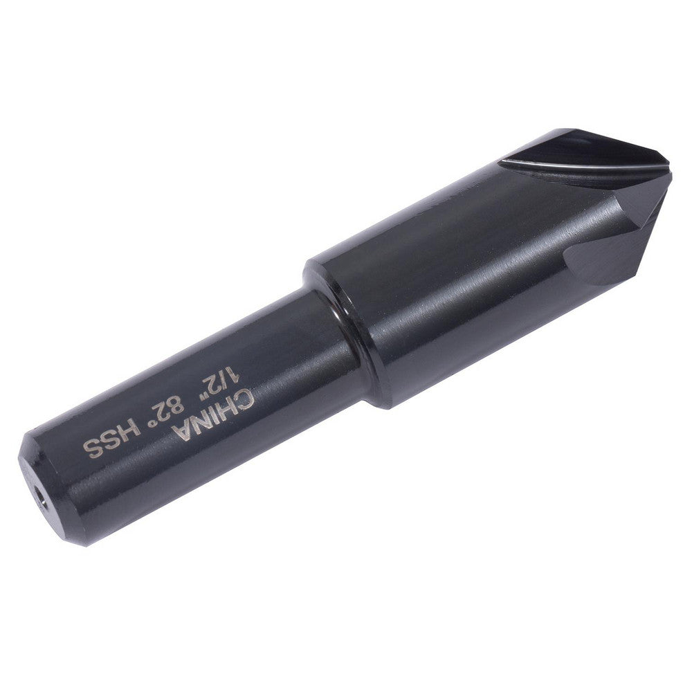 Hertel GX89336671 Countersink 1/2" Head Dia, 82.00 deg Included Angle, 4 Flute, High-Speed Steel, Right Hand Cut