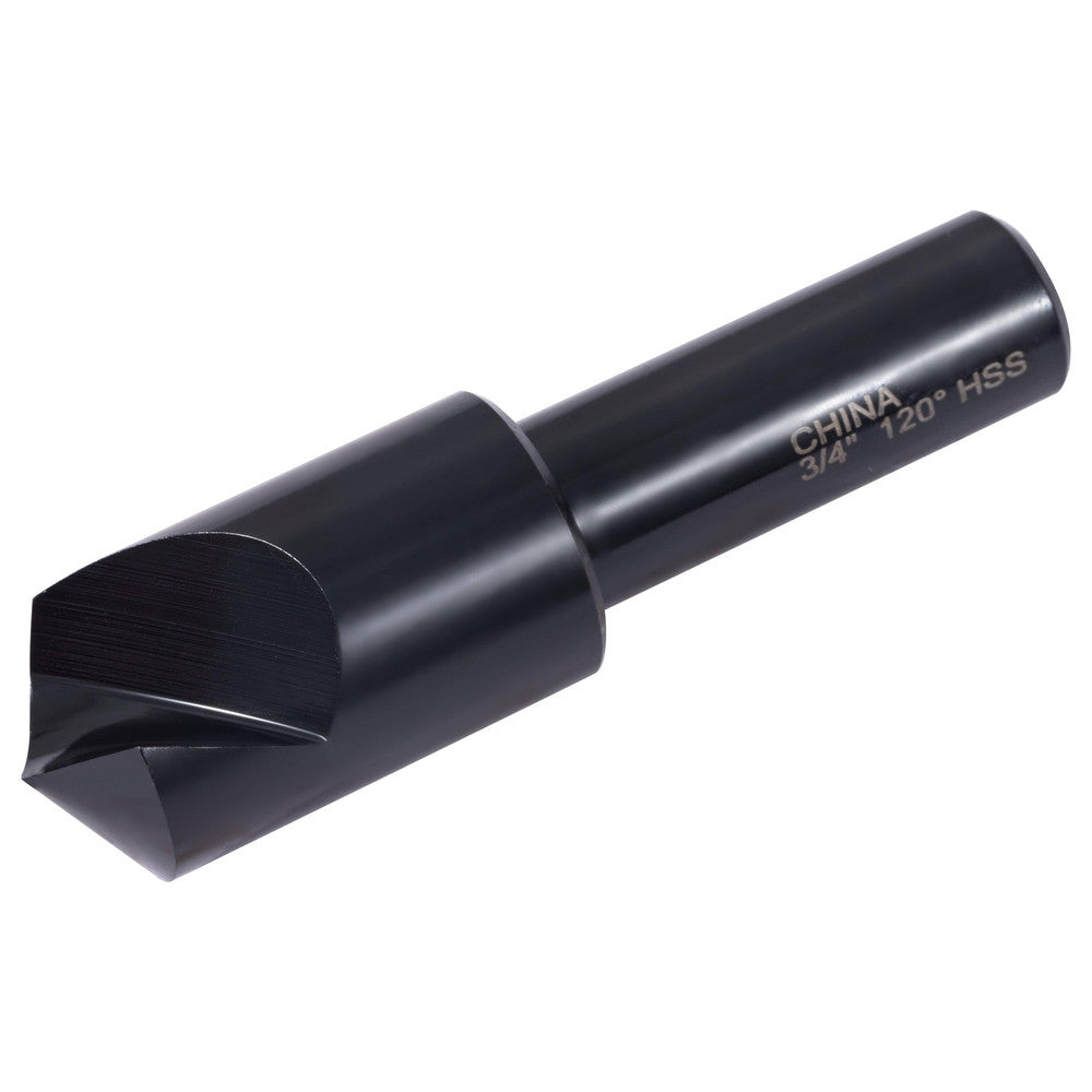 Hertel GX89339824 Countersink 3/4" Head Dia, 120.00 deg Included Angle, 1 Flute, High-Speed Steel, Right Hand Cut