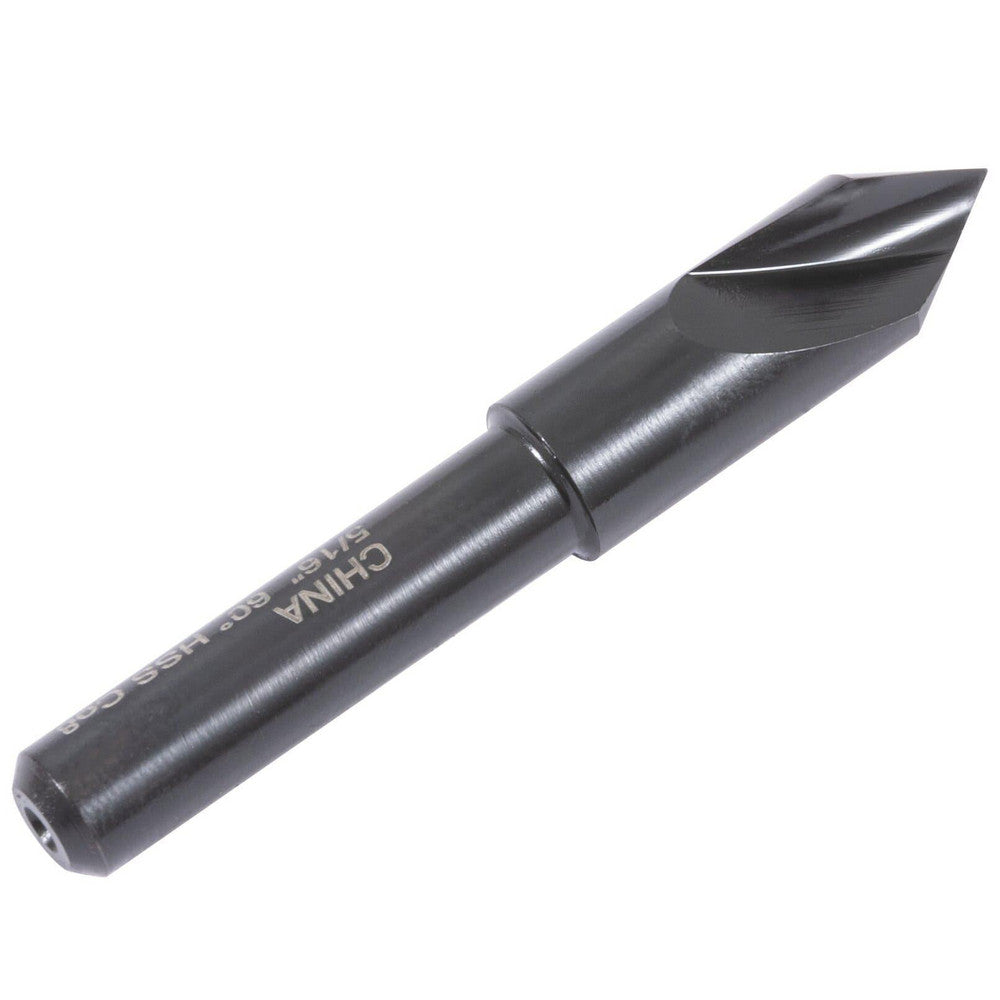 Hertel GX89340012 Countersink 5/16" Head Dia, 60.00 deg Included Angle, 1 Flute, High-Speed Steel, Right Hand Cut