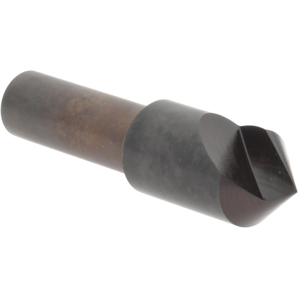 Hertel GX89340111 Countersink 1/2" Head Dia, 82.00 deg Included Angle, 1 Flute, High-Speed Steel, Right Hand Cut