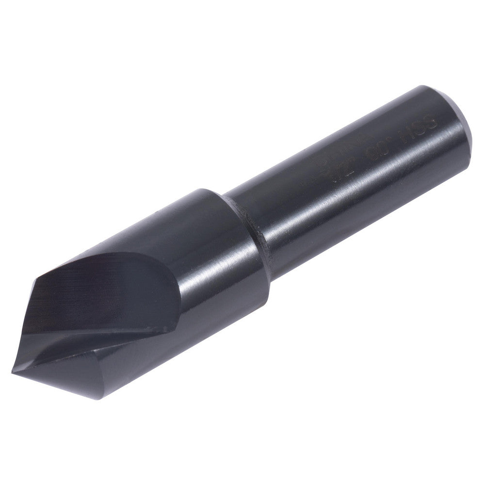 Hertel GX89340533 Countersink 1/2" Head Dia, 90.00 deg Included Angle, 1 Flute, High-Speed Steel, Right Hand Cut
