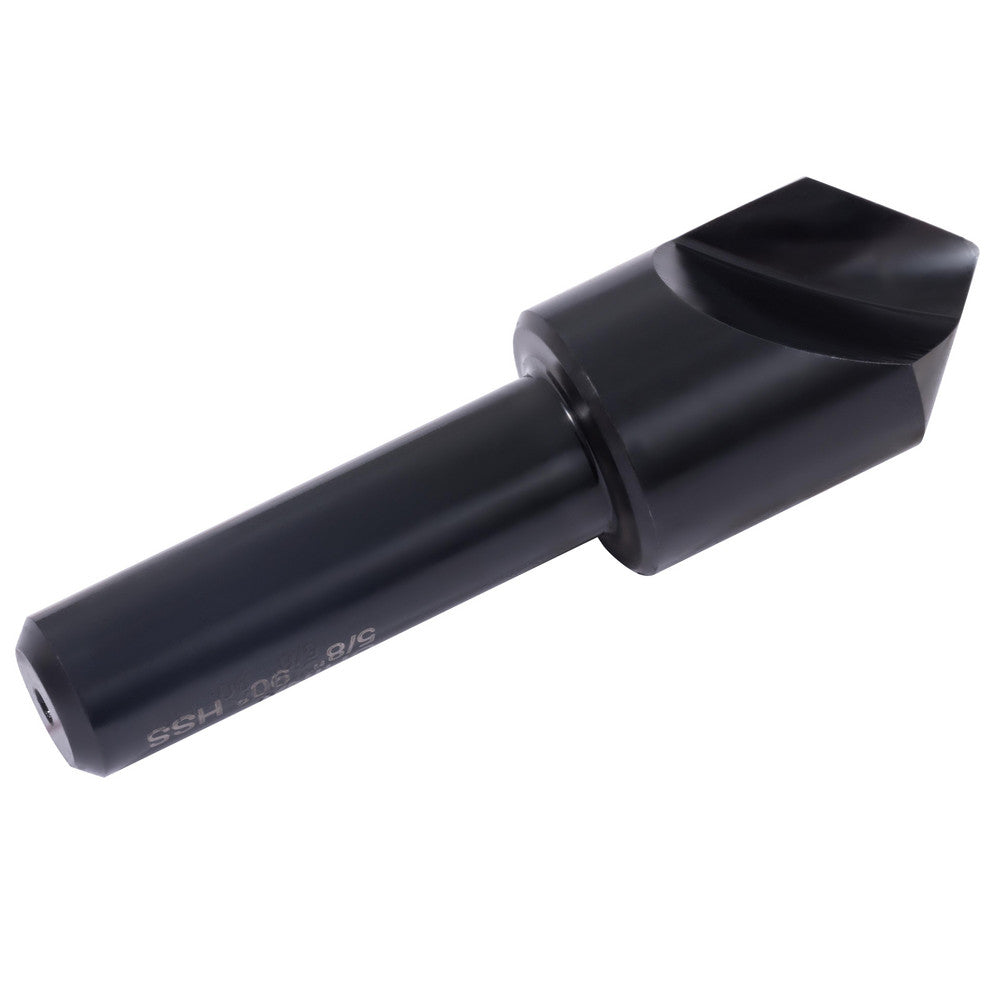 Hertel GX89340558 Countersink 5/8" Head Dia, 90.00 deg Included Angle, 1 Flute, High-Speed Steel, Right Hand Cut