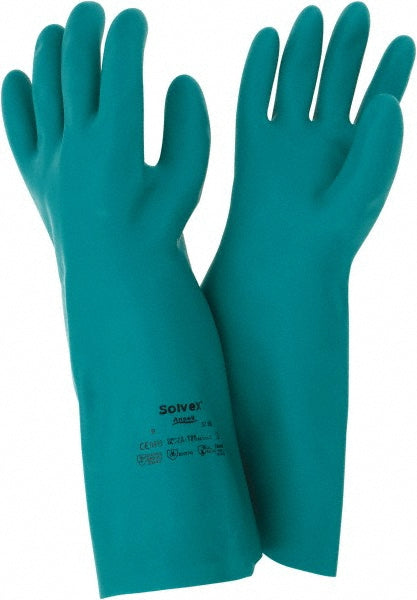 Ansell 117209 Series 37-165 Chemical Resistant Gloves Size Large, 22.00 Thick, Nitrile, Nitrile, Unsupported,