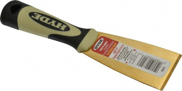 Hyde Tools 06321 Putty Knife Brass, 2" Wide