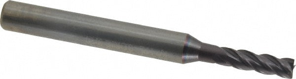 Guhring 9037360040000 Corner Chamfer End Mill 4.00 mm Dia, 11.00 mm LOC, 4 Flute, Solid Carbide
