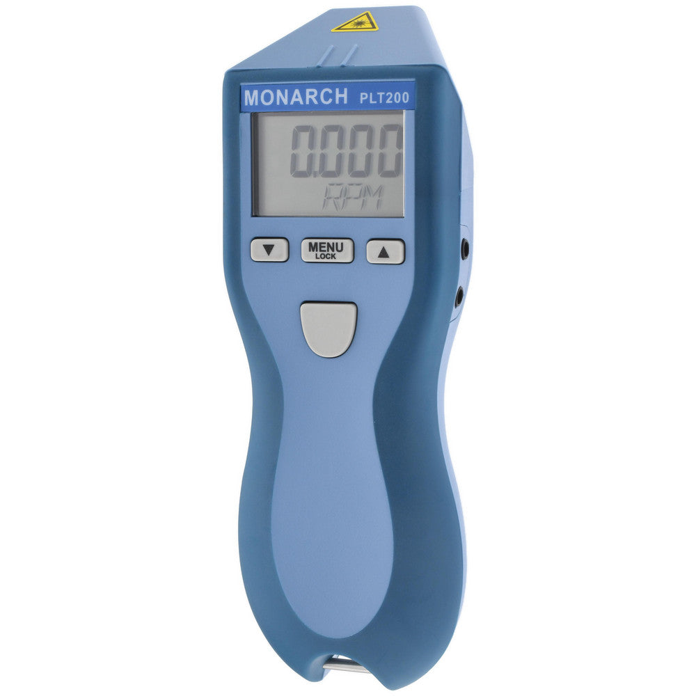 MONARCH INSTRUMENT 6125-010 Accurate up to 0.01 (Optical) and 1.0 (Contact), 0.001 to 10 RPM Resolution, Contact and Noncontact Tachometer
