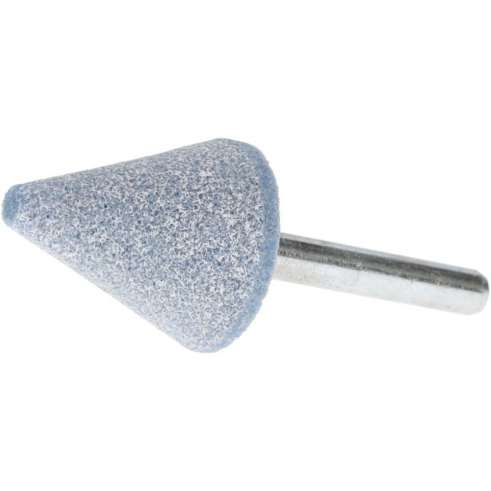 Tru-Maxx 66253291506 Mounted Point 1-1/4" Thick, 1/4" Shank Dia, A2, 60 Grit, Medium