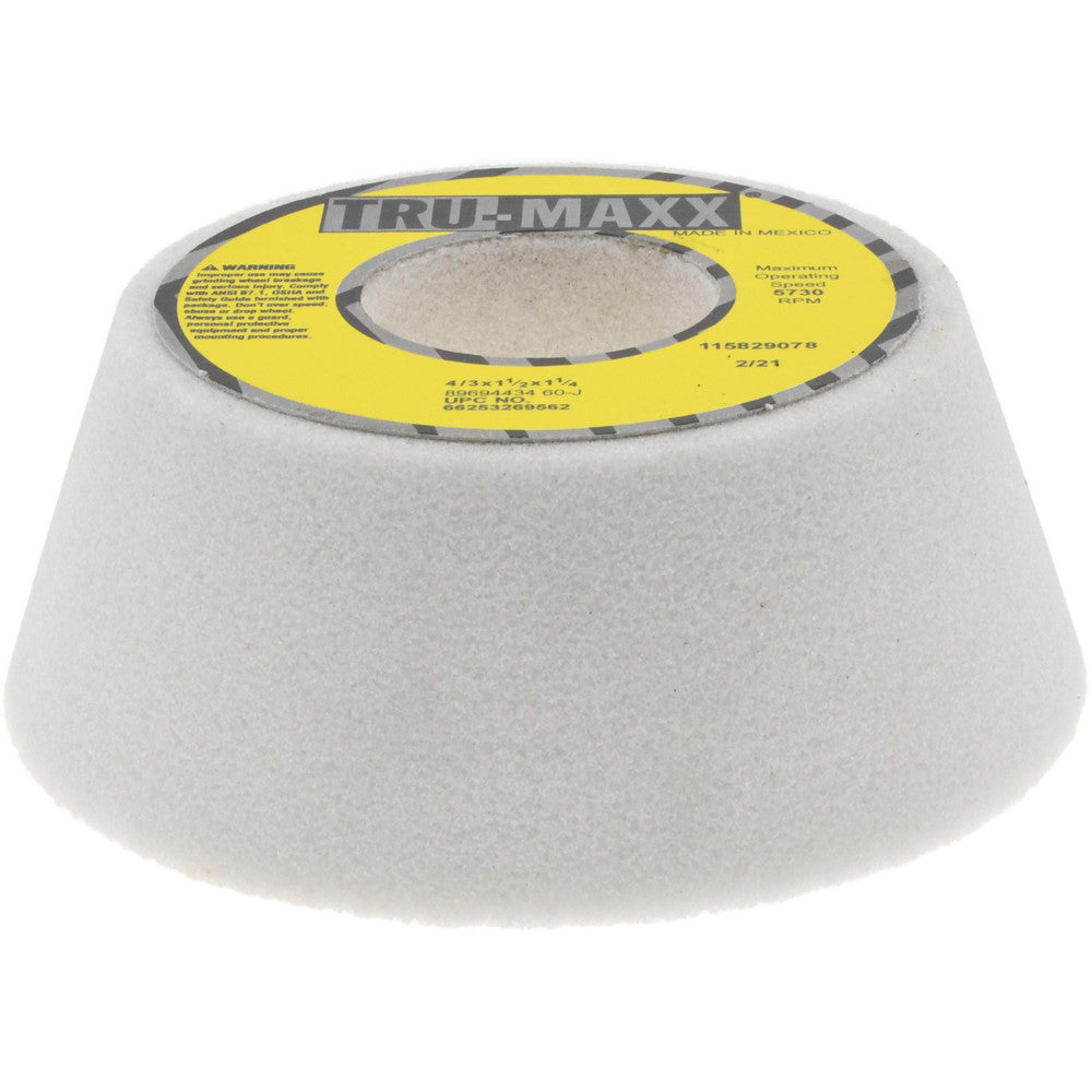 Tru-Maxx 66253269562 Tool & Cutting Grinding Wheel 4" Dia, 60 Grit, J Hardness, Type 11