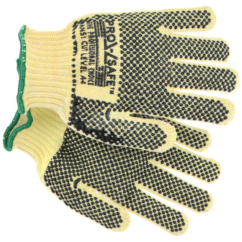 PRO-SAFE GLA-A6-L Cut-Resistant Gloves Size L, ANSI Cut A4, Polyvinylchloride, Kevlar