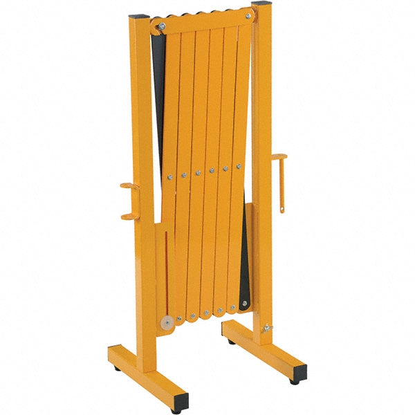 Vestil EXGATE-30 Expandable Barricade 38" High, 14-15/16" Wide, Steel Frame, Yellow