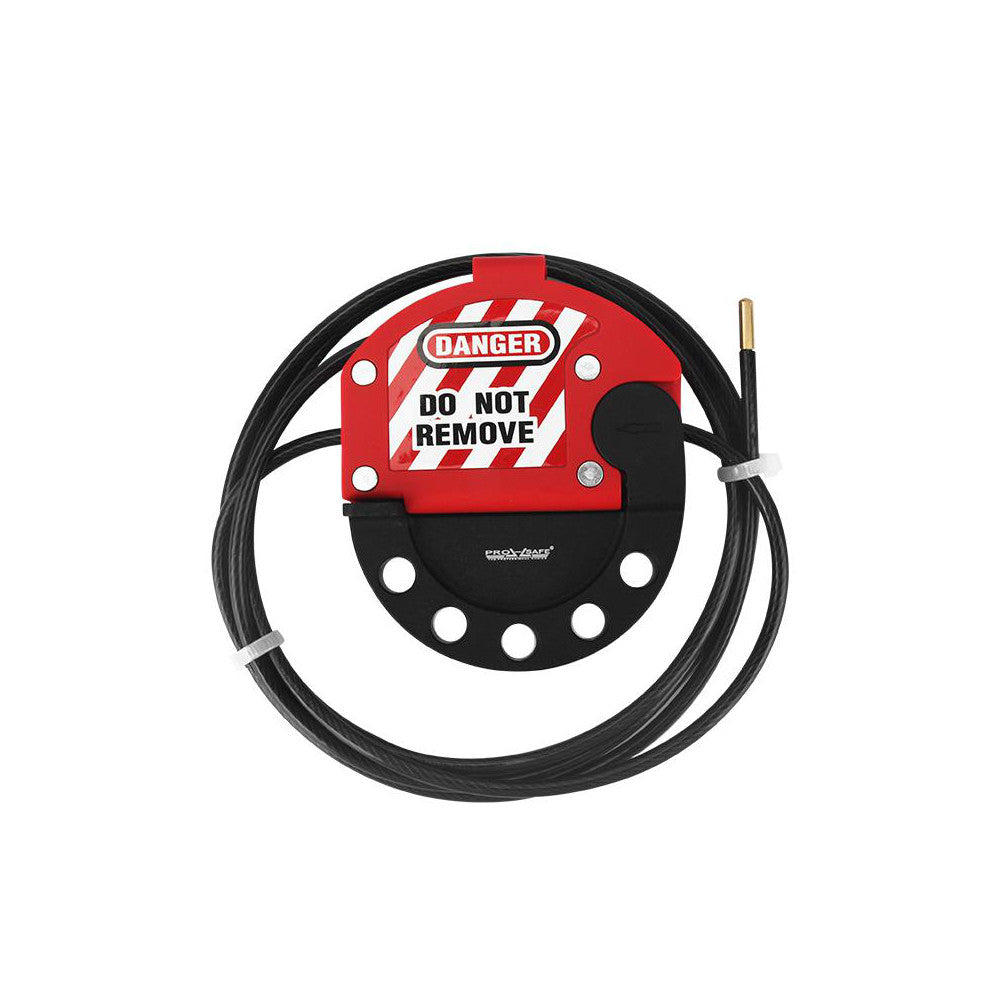PRO-SAFE BD-L11A Cable Lockouts Cable Lockout Type Tab-Cinching Cable Lockout Legend Danger Do Not Operate Cable Length 6.000 Number of Lockout Points 4 Cable Material Stainless Steel Cable Sleeve Material Plastic
