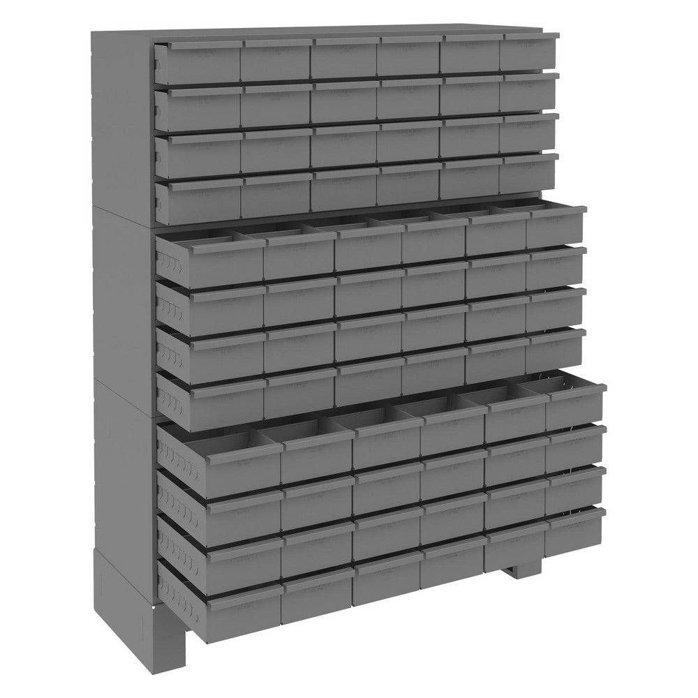 Durham 019-95 72 Bin Bin Shelving Unit with Drawers