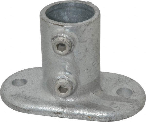 Kee 62-7 1-1/4" Pipe, Railing Flange, Malleable Iron Flange Pipe Rail Fitting
