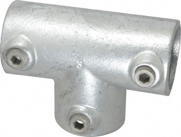 Kee 25-8 1-1/2" Pipe, 90° Three Socket Tee, Malleable Iron Tee Pipe Rail Fitting