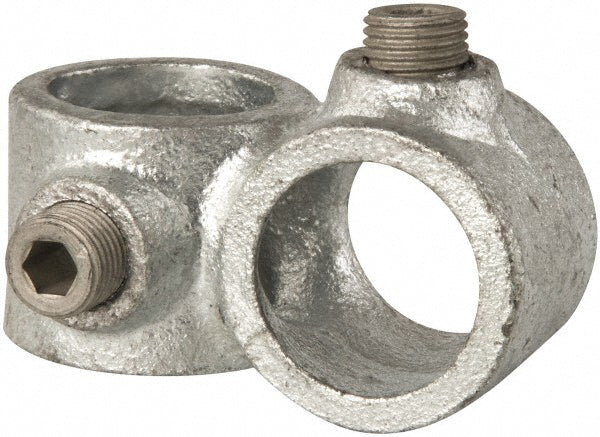 Kee 45-5 3/4" Pipe, Crossover, Malleable Iron Cross Pipe Rail Fitting