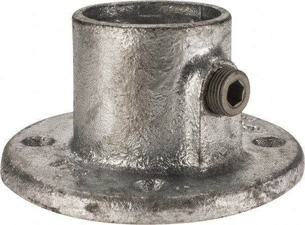 Kee 61-8 1-1/2" Pipe, Medium Flange, Malleable Iron Flange Pipe Rail Fitting