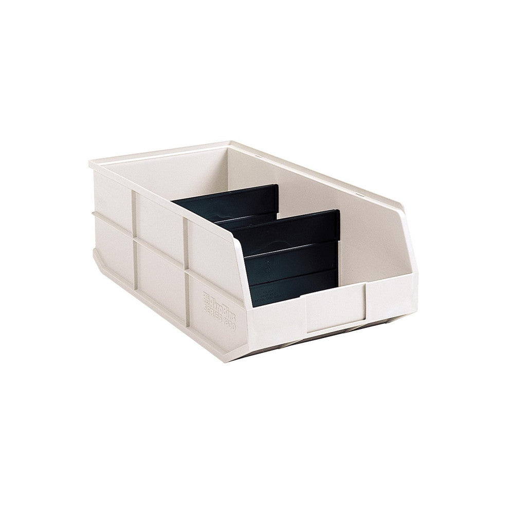 Akro-Mils 30348 Plastic Hopper Stacking Bin Ivory
