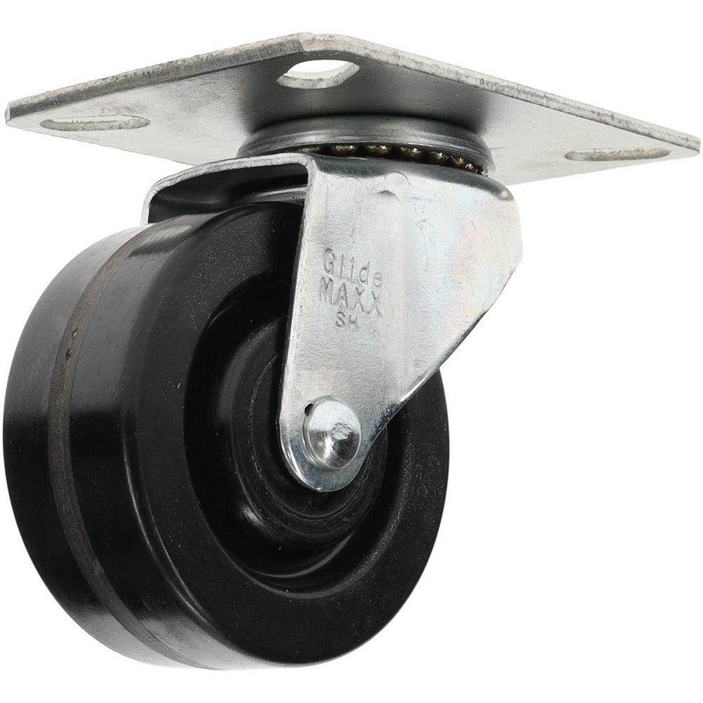 Value Collection GMC-SH-0112 Swivel Top Plate Caster Phenolic, 3" Wheel Dia, 1-1/4" Wheel Width, 300 lb Capacity, 3-13/16" OAH