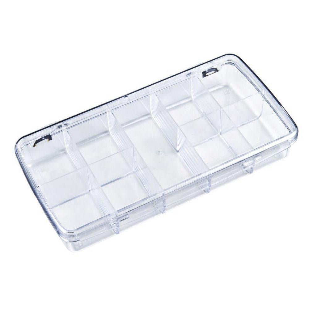 Flambeau DB210 9 Compartment Clear Small Parts Box