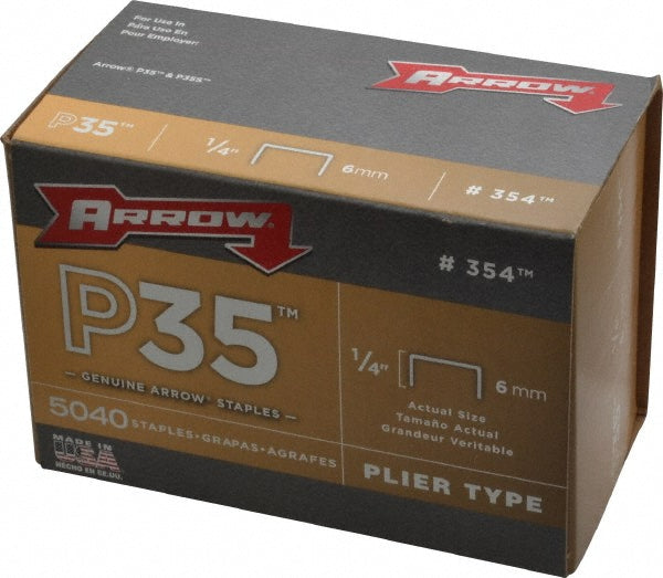 Arrow 354 Crown Staple 1/4" Leg Length