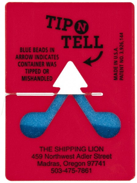 DE LEONE CORPORATION TIP'N'TELL Pack of 100 Tip-N-Tell Concealed Damage Indicators Shipping Labels