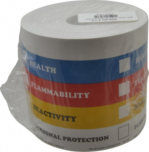 DE LEONE CORPORATION RTK402 Health, Flammability, Reactivity, Personal Protection Shipping Label
