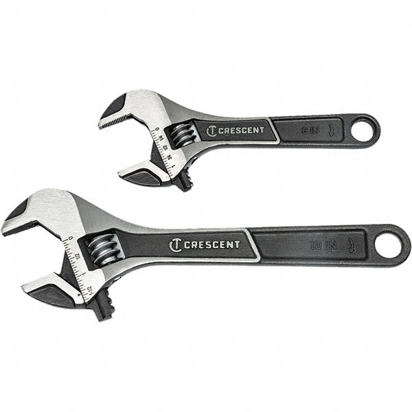 Crescent ATWJ2610VS Adjustable Wrench Set 2 Pc, Inch
