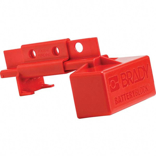Brady 150841 Plug Lockout 2 Padlocks, Plastic, Red