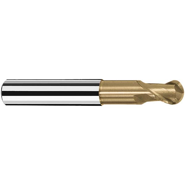 Fraisa V7470180 Ball End Mill 3.00 mm Dia, 4.00 mm LOC, 2 Flute, Solid Carbide