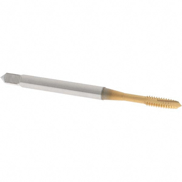 OSG 1740005 Spiral Point Tap #4-40, UNC, 2 Flutes, Plug, 2B/3B, Vanadium High Speed Steel, TiN Finish