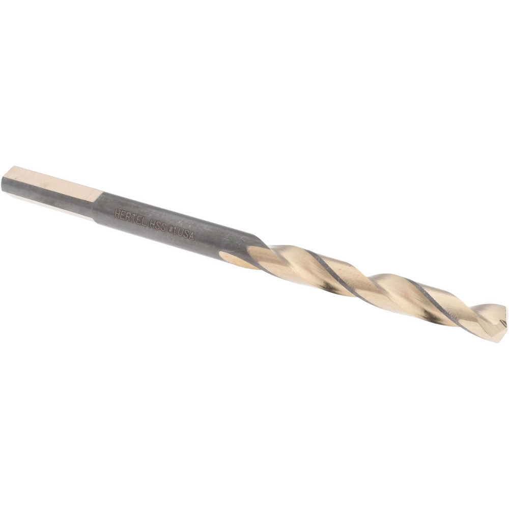 Hertel H95006100 Jobber Length Drill Bit #1 (0.2280) Dia, 137 deg, HSS