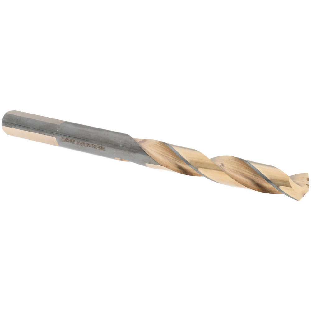 Hertel H95006026 Jobber Length Drill Bit 15/32" (0.4688) Dia, 137 deg, HSS