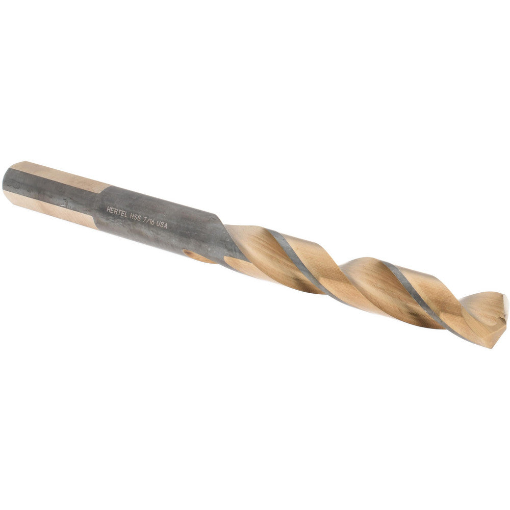 Hertel 91049452 Jobber Length Drill Bit 7/16" (0.4375) Dia, 137 deg, HSS