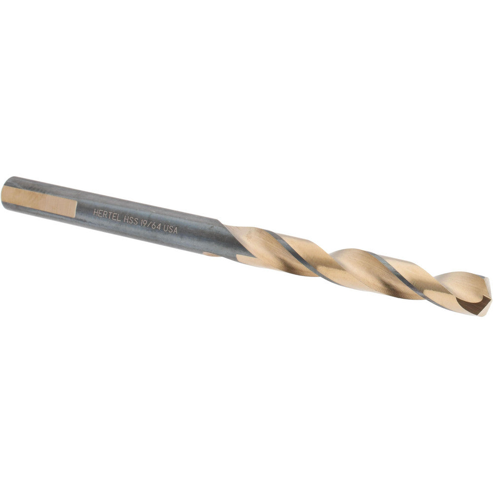 Hertel H95006015 Jobber Length Drill Bit 19/64" (0.2969) Dia, 137 deg, HSS