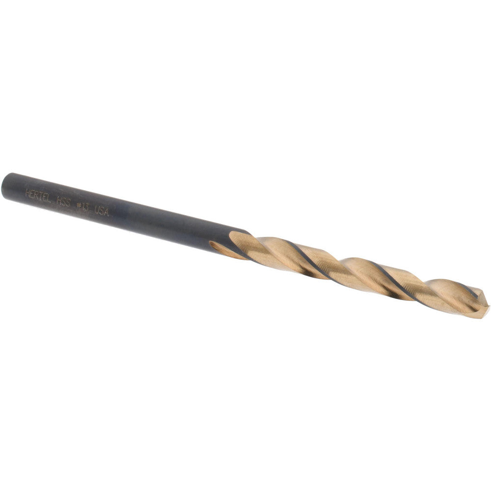 Hertel H95006112 Jobber Length Drill Bit #13 (0.1850) Dia, 137 deg, HSS