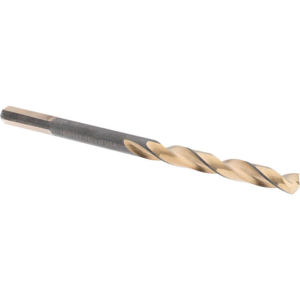Hertel H95006201 Jobber Length Drill Bit Letter B (0.2380) Dia, 137 deg, HSS