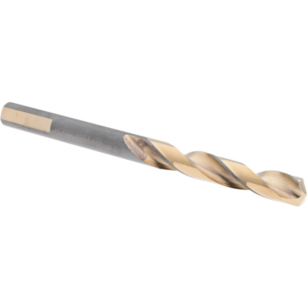 Hertel H95006223 Jobber Length Drill Bit Letter X (0.3970) Dia, 137 deg, HSS