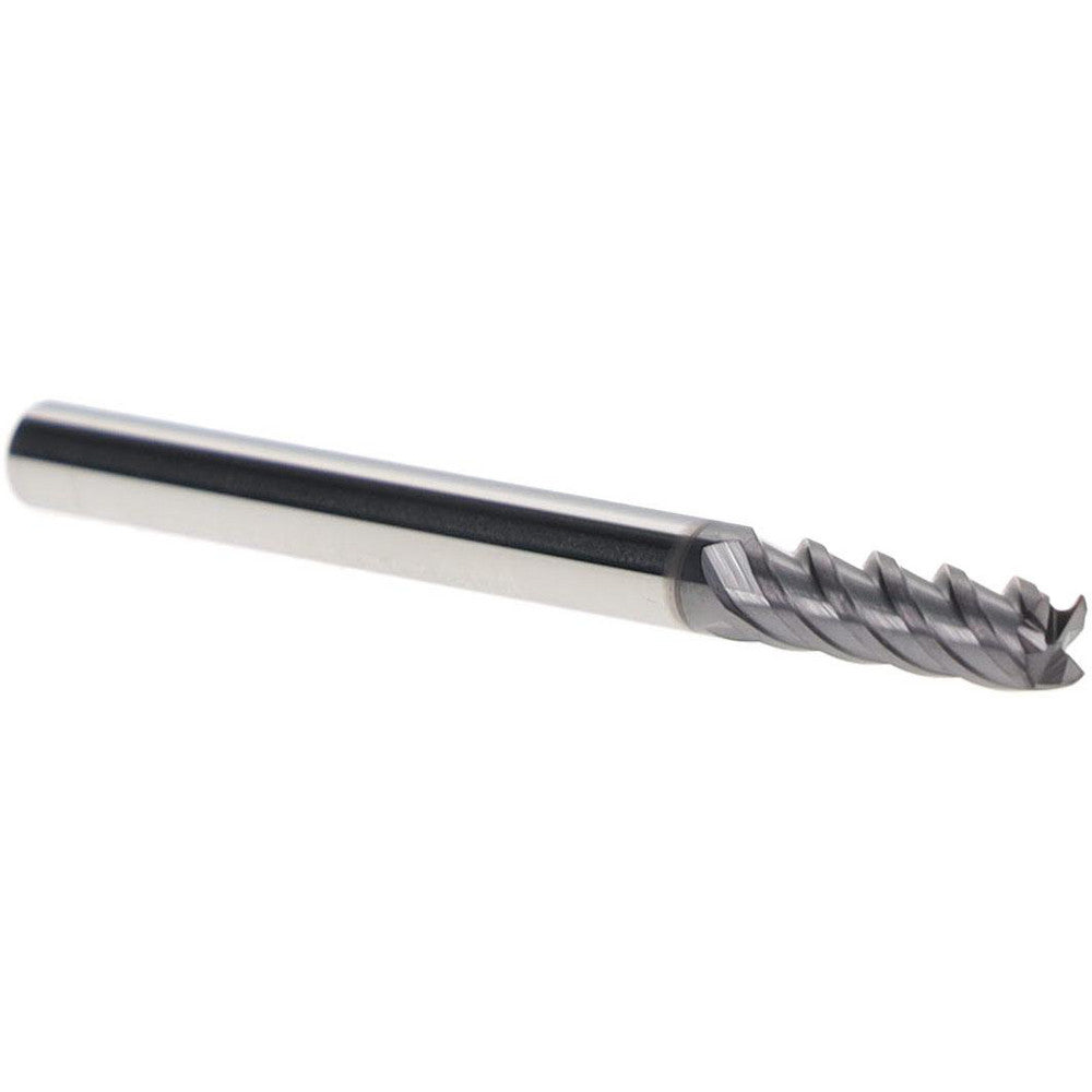 Iscar 5620950 Square End Mill 1/8" Dia, 3/8" LOC, 4 Flute, Solid Carbide