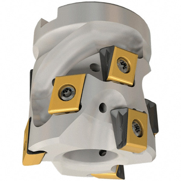 Iscar 3181022 1-1/2" Cut Dia, 3/4" Arbor Hole Dia, 1.43" Max Depth, Indexable Square-Shoulder Face Mill