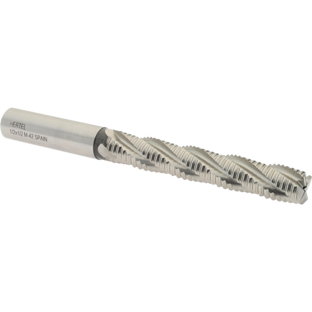 Hertel 91191890 Roughing End Mill 1/2" Dia, 4 Flute, Coarse Pitch, Single End, Cobalt