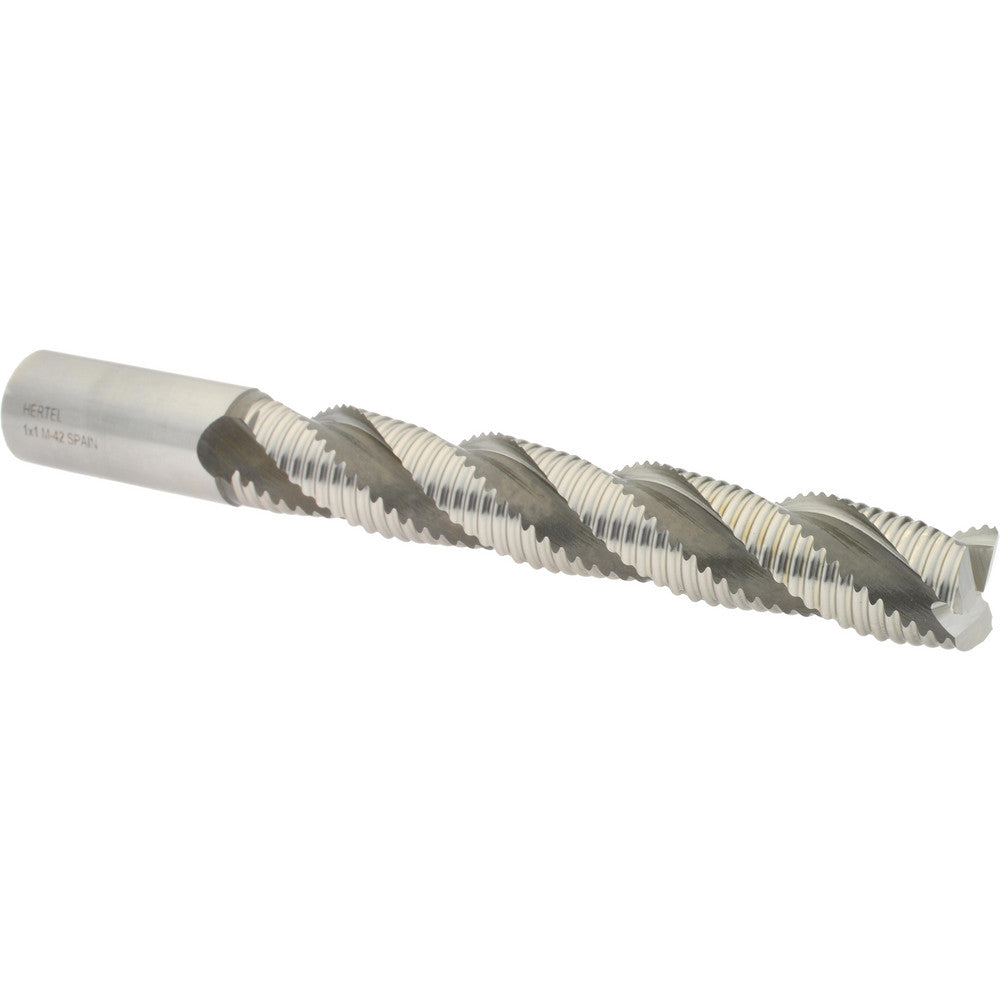 Hertel 91192302 Roughing End Mill 1" Dia, 3 Flute, Coarse Pitch, Single End, Cobalt