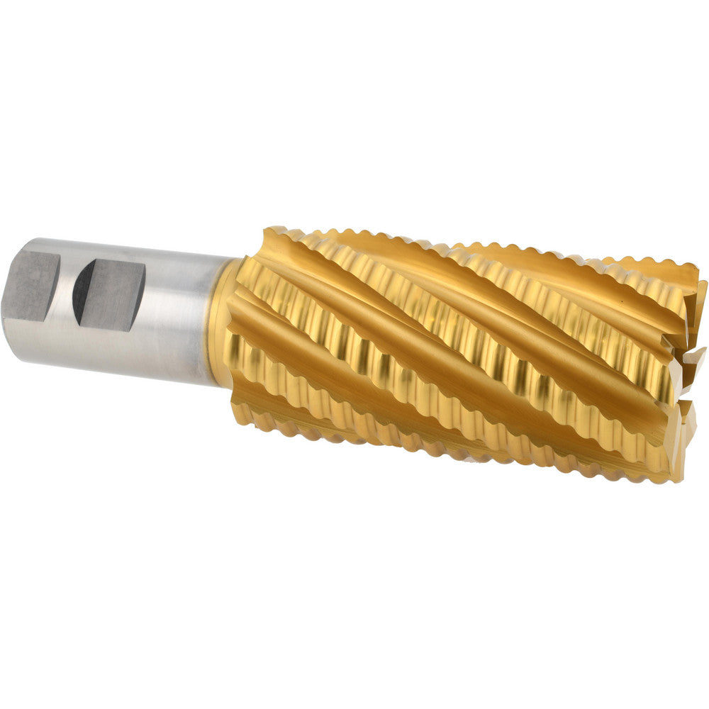 Hertel 91192674 Roughing End Mill 2" Dia, 8 Flute, Coarse Pitch, Single End, Cobalt