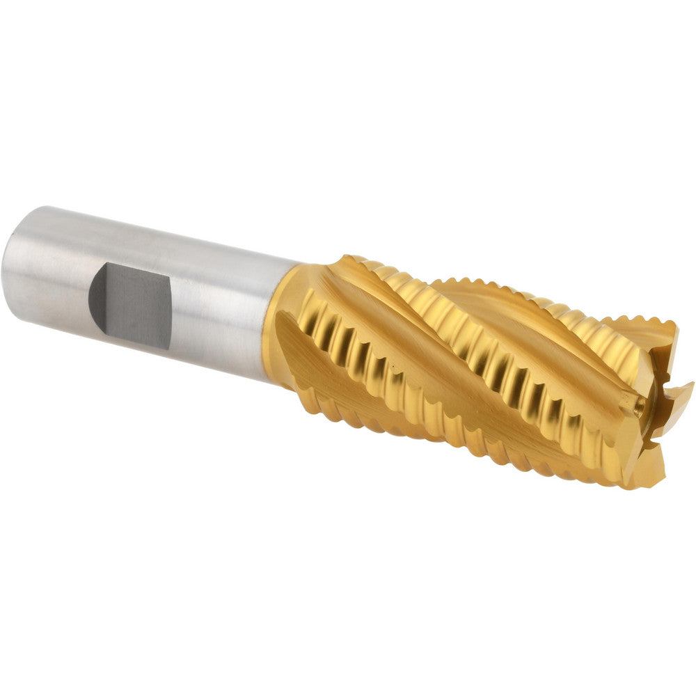Hertel 91192732 Roughing End Mill 1" Dia, 5 Flute, Coarse Pitch, Single End, Cobalt