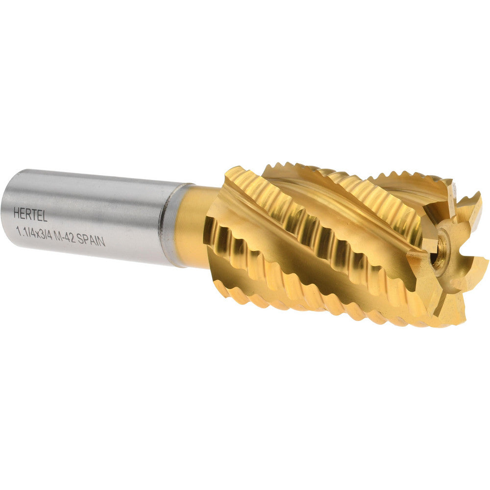 Hertel 91192757 Roughing End Mill 1-1/4" Dia, 6 Flute, Coarse Pitch, Single End, Cobalt