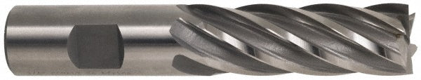 Hertel E2162064 Square End Mill 1'' Dia, 4'' LOC, 1'' Shank Dia, 6-1/2'' OAL, 6 Flutes, Cobalt