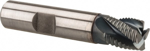 Hertel 91196592 Roughing End Mill 1/2" Dia, 4 Flute, Fine Pitch, Single End, Cobalt
