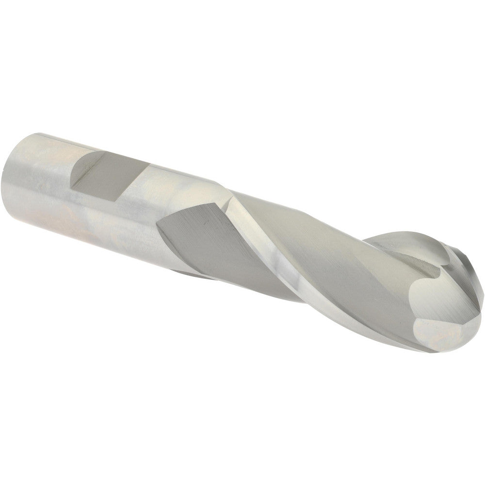 Hertel GG99914213 Ball End Mill 0.8125" Dia, 2" LOC, 2 Flute, High Speed Steel