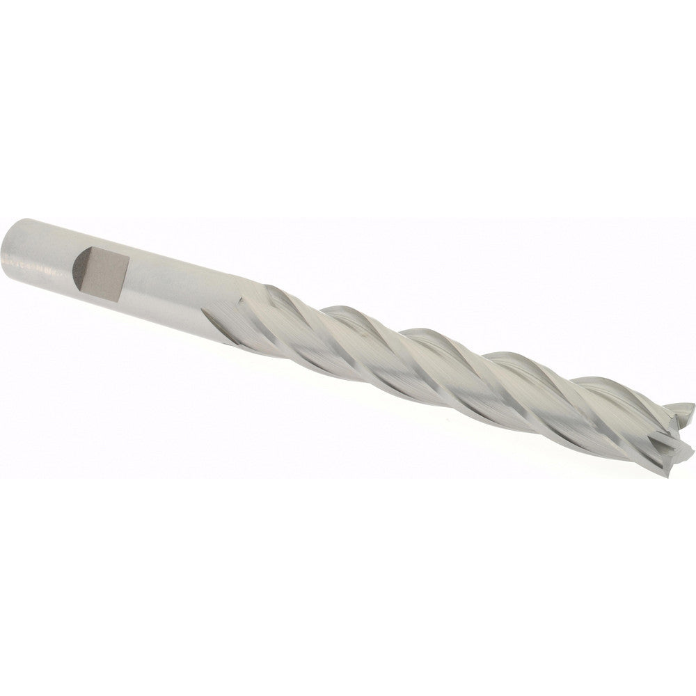 Hertel GG041024 Square End Mill 3/8'' Dia, 2-1/2'' LOC, 3/8'' Shank Dia, 4-1/4'' OAL, 4 Flutes, High Speed Steel