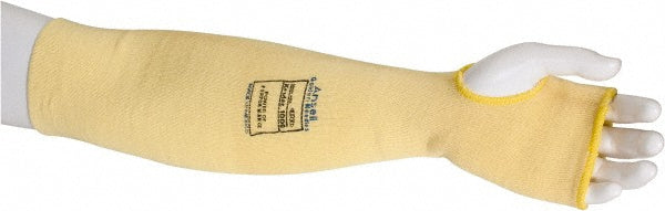 Ansell 222146 Cut & Puncture-Resistant Sleeve Size Universal, Kevlar, Yellow, ANSI Cut A3