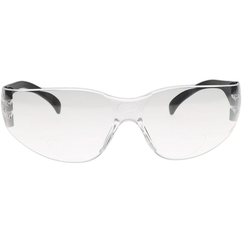 PRO-SAFE 51942 Magnifying Safety Glasses 1.00, Clear Lenses, Scratch-Resistant, ANSI Z87.1-2003